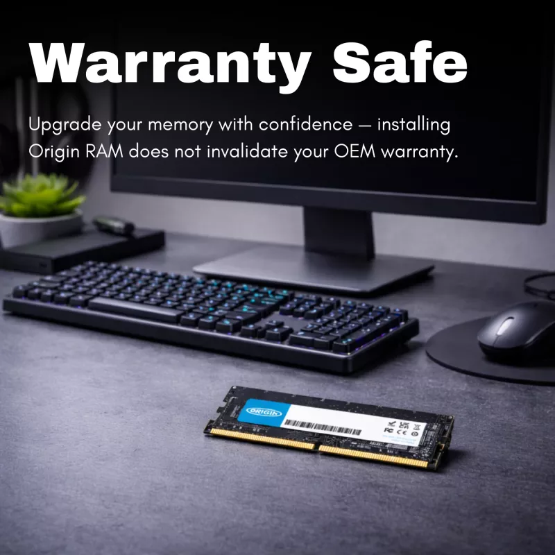 Origin Storage 16GB DDR4 3200MHz RDIMM 2Rx8 ECC 1.2V, 16 GB, 1 x 16 GB, DDR4, 3200 MHz, 288-pin DIMM