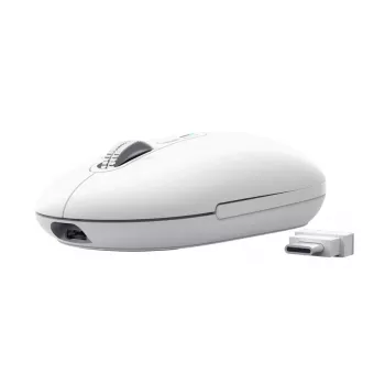 Bezvadu biroja pele TRUST Seron plāns Multi – piemērota abām rokām, RF + Bluetooth, Optiskā 3200 DPI, 7 pogas, balta