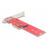 DeLOCK Iekšējais M.2 Adapteris 90889 PCIe 5.0 Sarkans Nerūsējošais tērauds