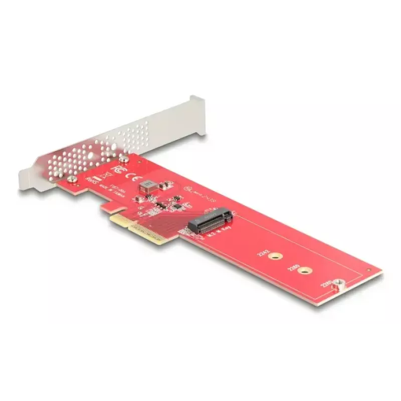 DeLOCK Iekšējais M.2 Adapteris 90889 PCIe 5.0 Sarkans Nerūsējošais tērauds
