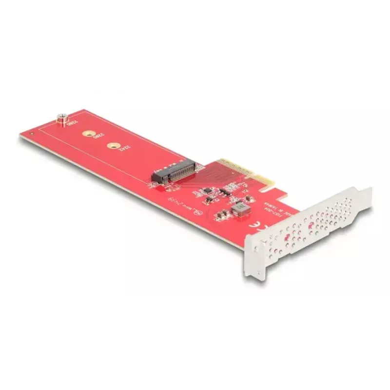 DeLOCK Iekšējais M.2 Adapteris 90889 PCIe 5.0 Sarkans Nerūsējošais tērauds