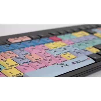 tastatūra LogicKeyboard LKB-PPROCC-BJPU-FR — Pilna izmēra USB vadu AZERTY franču, šķērveida slēdži, 1,5 m kabelis, melns