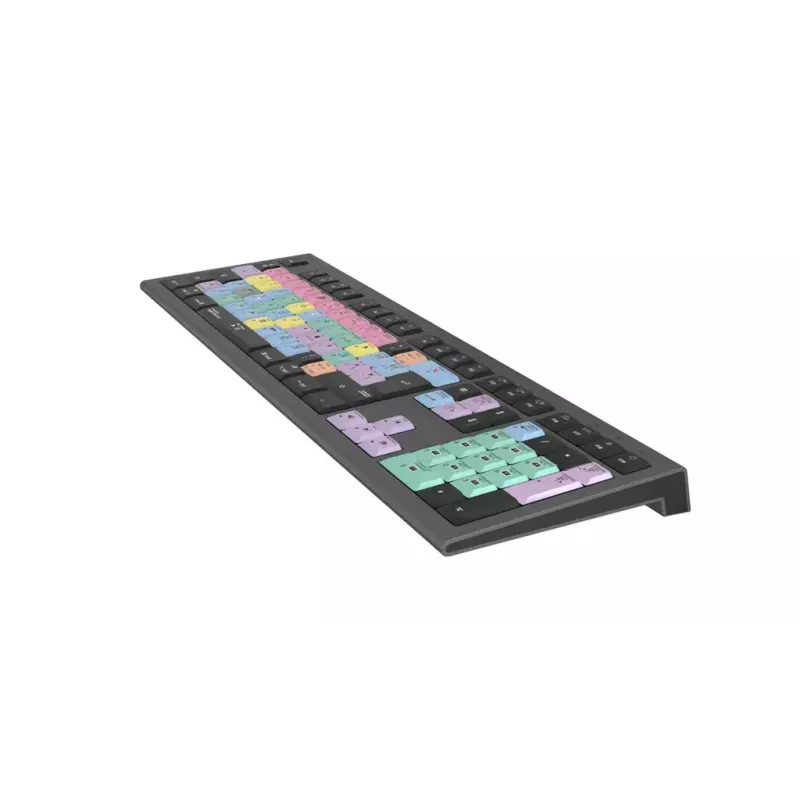 Tastatūra LogicKeyboard LKB-FCPX10-A2M-FR vadu USB AZERTY franču pilnizmēra 105 taustiņi melna