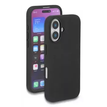 Aizsargājošs silikona Soft-Touch vāciņš iPhone 17 no DELOCK, melns, piemērots 6,3 collu (16 cm) ekrānam