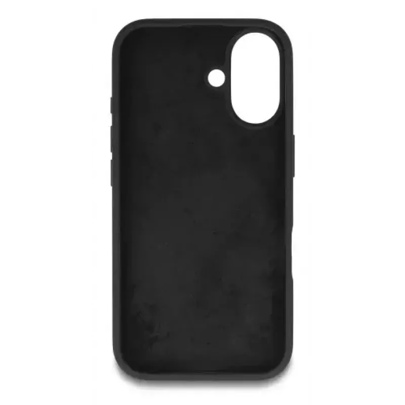Aizsargājošs silikona Soft-Touch vāciņš iPhone 17 no DELOCK, melns, piemērots 6,3 collu (16 cm) ekrānam
