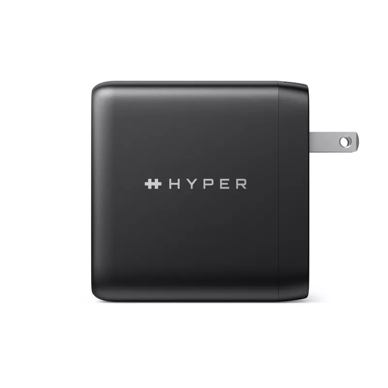 TARGUS 100W GaN maiņstrāvas lādētājs portatīvajam datoram, viedtālrunim, planšetdatoram — 1× USB-C, 2 m kabelis, melns