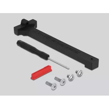 Adapter M.2 key A+E male to key M slot leņķveida with holder DeLOCK 64137