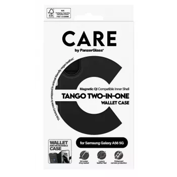 PanzerGlass Tango Two-in-One mobilā tālruņa maciņš 17 cm (6,7 collu) maciņveida vāciņš Melns