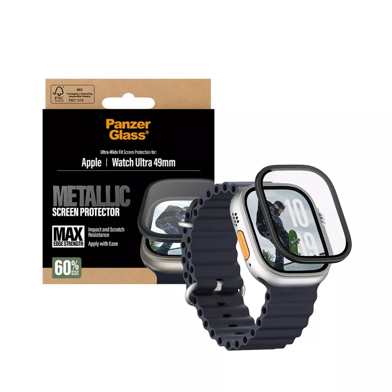 PanzerGlass ® ekrāna aizsargs Metālisks Apple Watch Ultra 3 | Ultra 2 | Ultra | 49mm