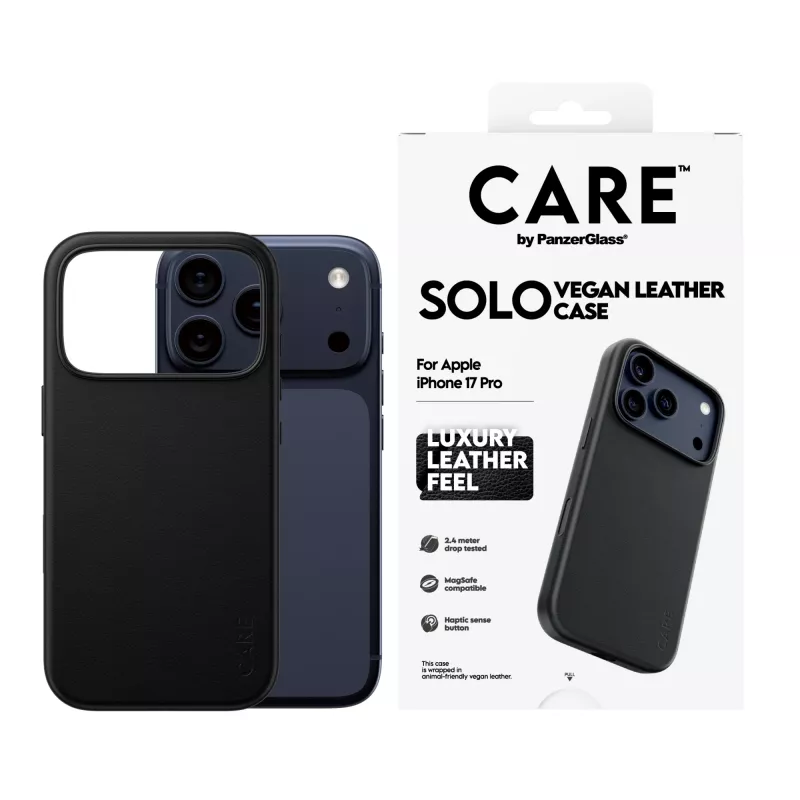 Aizsargvāciņš PanzerGlass CARE™ Solo vāciņš Melns iPhone 17 Pro