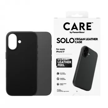 Telefona vāciņš PanzerGlass CARE™ Solo vāciņš Melns Apple iPhone 17