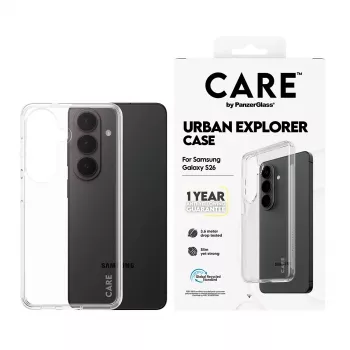 Aizsardzības vāciņa futrālis PanzerGlass CARE™ Urban Explorer caurspīdīgs Samsung Galaxy S26