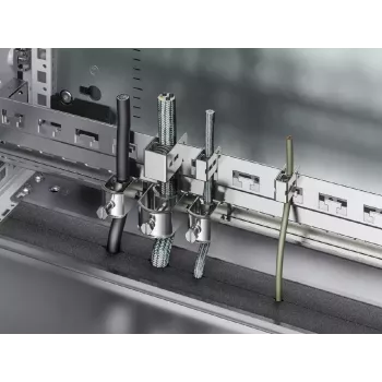 Rack rail kit Rittal 2388.125, aluminium housing, pelēka, width 1153 mm