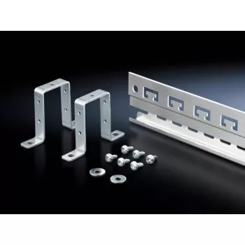 Rack rail kit Rittal 2388.125, aluminium housing, pelēka, width 1153 mm