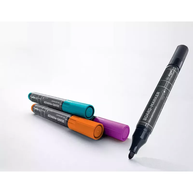 Marker Sigel BA011 4 gab. Melns fuksīna Oranžs Tirkīzzils