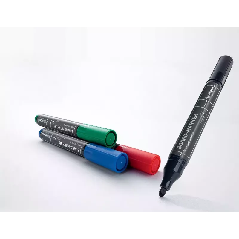 Marķieris Sigel BA010 4 gab. Melns Zils Zaļš Sarkans