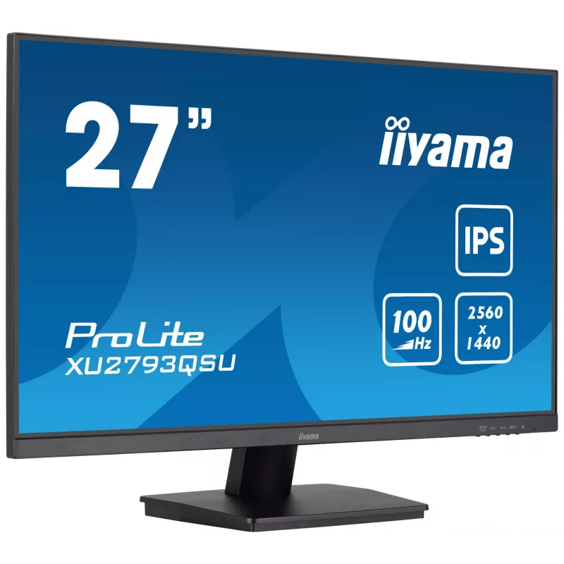 iiyama ProLite XU2793QSU-B6 datora monitors 68,6 cm (27 collas) 2560 x 1440 pikseļi Wide Quad HD LED Melns