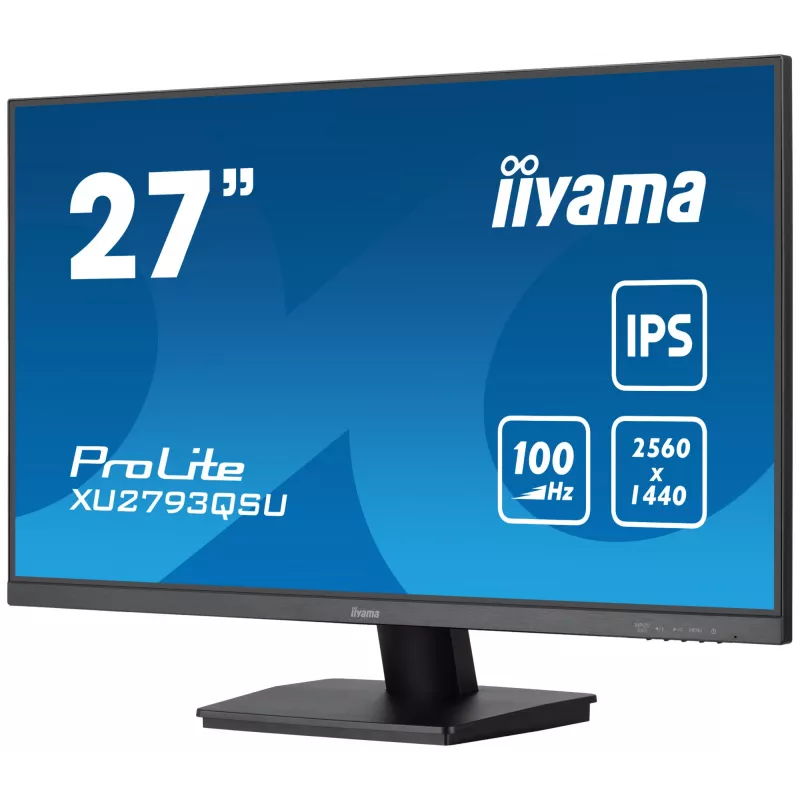 iiyama ProLite XU2793QSU-B6 datora monitors 68,6 cm (27 collas) 2560 x 1440 pikseļi Wide Quad HD LED Melns