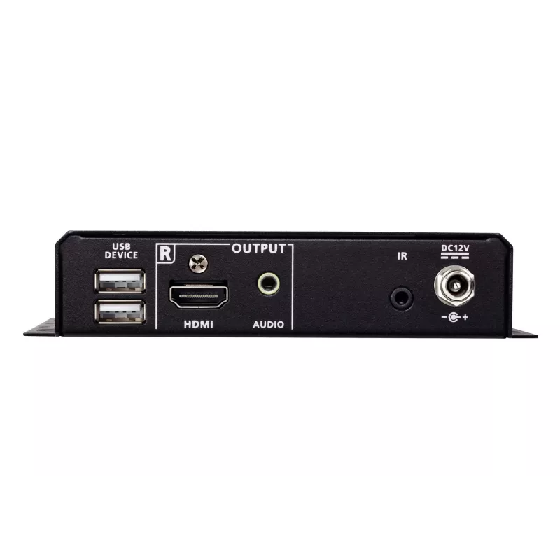 AV raidītājs un uztvērējs ATEN True 4K HDMI/USB HDBT3.0-Lite – 4096×2160 @ līdz 40 m, USB Type-A/Type-B, līdzstrāvas barošana