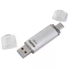 Hama C-Laeta USB zibatmiņa 16 GB USB Type-A / USB Type-C 3.2 Gen 1 (3.1 Gen 1) Sudraba krāsa
