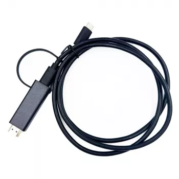 Yealink 330000008024 video kabeļa adapteris 1,2 m HDMI A tipa (standarta) USB Type-C melns