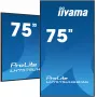 iiyama LH7575UHS-B1AG Signage Display digitālās norādes plakanais panelis 190.5 cm (75 collas) LCD Wi-Fi 500 cd/m² 4K Ultra HD Melns Iebūvēts procesors Android 11 24/7