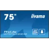 iiyama LH7575UHS-B1AG Signage Display digitālās norādes plakanais panelis 190.5 cm (75 collas) LCD Wi-Fi 500 cd/m² 4K Ultra HD Melns Iebūvēts procesors Android 11 24/7