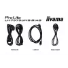 iiyama LH7575UHS-B1AG Signage Display digitālās norādes plakanais panelis 190.5 cm (75 collas) LCD Wi-Fi 500 cd/m² 4K Ultra HD Melns Iebūvēts procesors Android 11 24/7