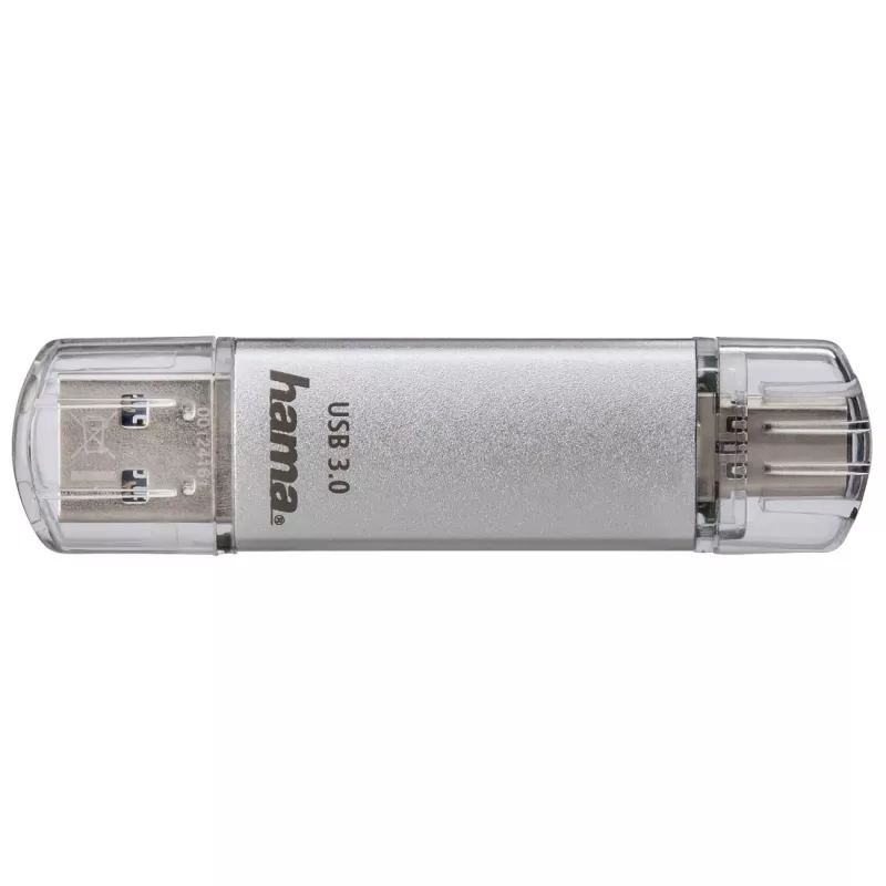 Hama C-Laeta USB zibatmiņa 32 GB USB Type-A / USB Type-C 3.2 Gen 1 (3.1 Gen 1) Sudraba