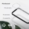 Mobilā tālruņa vāciņš Woodcessories Clear vāciņš Apple iPhone 14, 15,5 cm (6,1 collas), melna un caurspīdīga