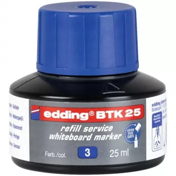 Edding BTK-25 zils 25 ml marķieru uzpildes tinte, rezerves tinte marķieriem