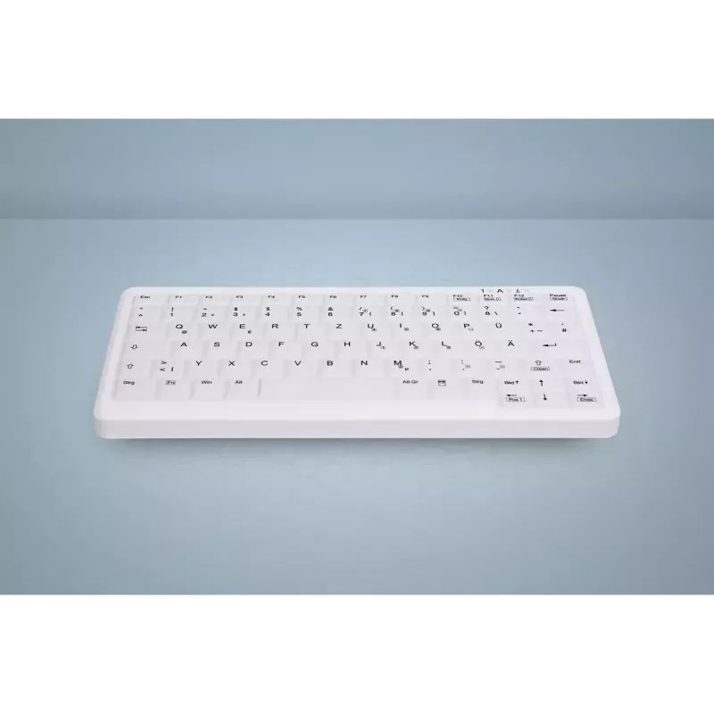 Tastatūras pārvalks Active Key AK-C4110 — silikona, vācu izkārtojums, 291×139×25 mm, balts