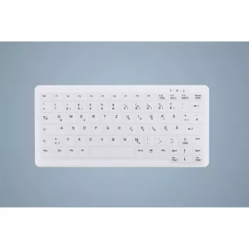 Tastatūras pārvalks Active Key AK-C4110 — silikona, vācu izkārtojums, 291×139×25 mm, balts