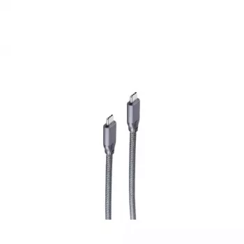 USB kabelis ShiverPeaks BS13-47040 USB 3.2 Gen 2 3m USB C pelēks