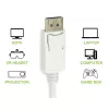 Techly DisplayPort 1.2 vīr./HDMI siev. adapteris 15 cm balts IADAP DP-HDMIF2
