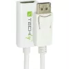 Techly DisplayPort 1.2 vīr./HDMI siev. adapteris 15 cm balts IADAP DP-HDMIF2