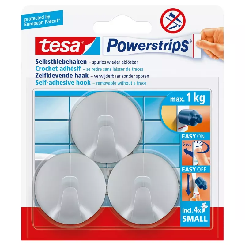 Universāls āķis Tesa Powerstrips Hooks Small ROUND