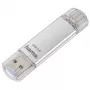 Hama C-Laeta USB zibatmiņa 256 GB USB Type-A / USB Type-C 3.2 Gen 1 (3.1 Gen 1) Sudraba