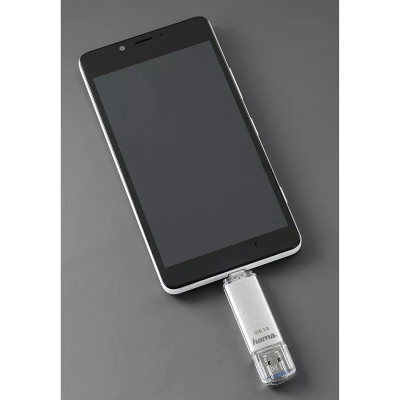 Hama C-Laeta USB zibatmiņa 256 GB USB Type-A / USB Type-C 3.2 Gen 1 (3.1 Gen 1) Sudraba