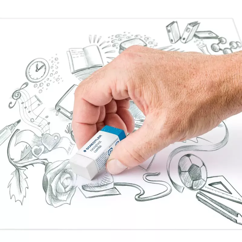 Eraser Staedtler rasoplast combi 526 BT, balts, 43×19×13 mm, 1 gab.