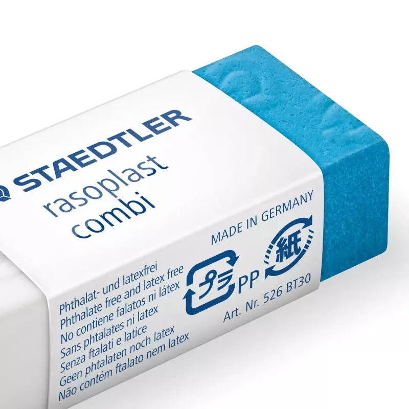 Eraser Staedtler rasoplast combi 526 BT, balts, 43×19×13 mm, 1 gab.