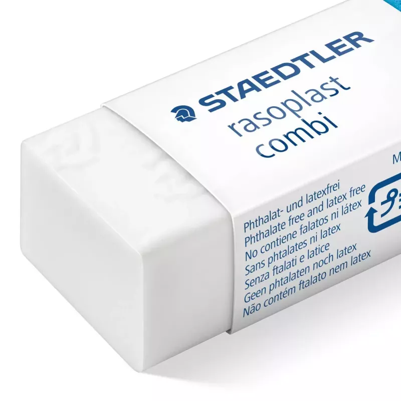 Eraser Staedtler rasoplast combi 526 BT, balts, 43×19×13 mm, 1 gab.