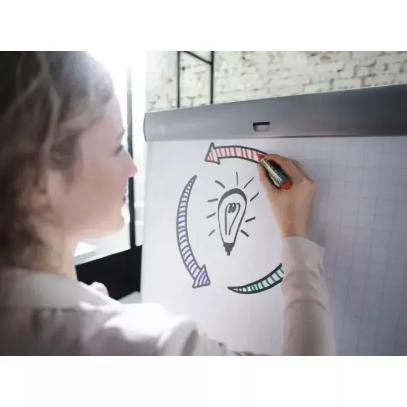 Marķieris Edding EcoLine 32 ar slīpu galu, melns