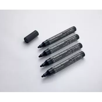 Marķieru komplekts Sigel BA012 4 gab. melns