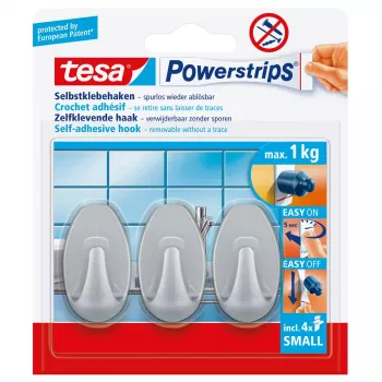 Tesa Powerstrips Hooks Small OVAL universālie āķīši