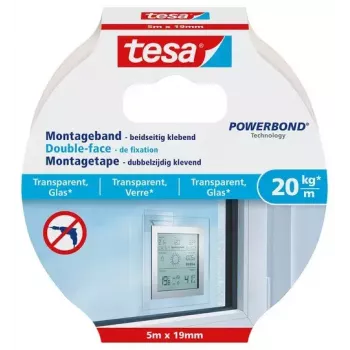 Montāžas lente Tesa 77741-00000 5 m Caurspīdīga 19 mm