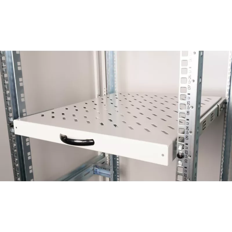 Izvelkams plauktu plaukts EQUIP 19 collu, 1U, 800 mm dziļums, gaigi pelēks