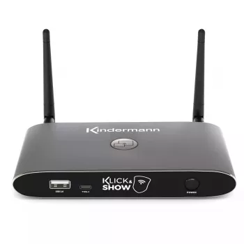 Bezvadu prezentācijas sistēma Kindermann KLICK & SHOW K-40 Desktop Graphite