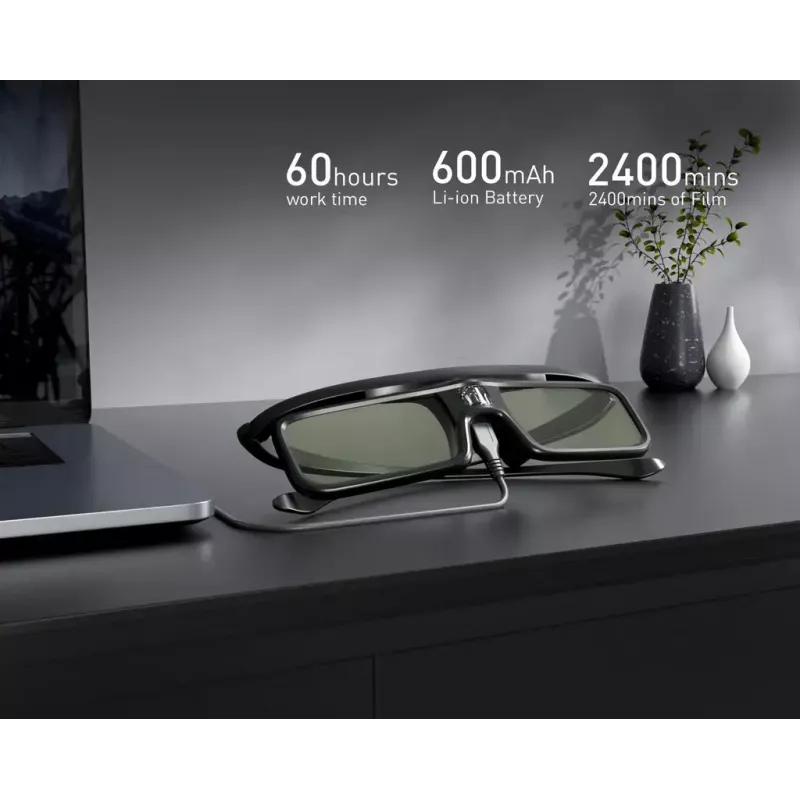 DANGBEI aktīvās stereoskopiskās 3D brilles, Micro-USB, melnas