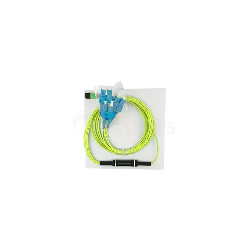 BlueOptics optiskās šķiedras kabelis SFP5142BU10MKB 10 m, G.657.A1, 4x SC uz MPO, dzeltens